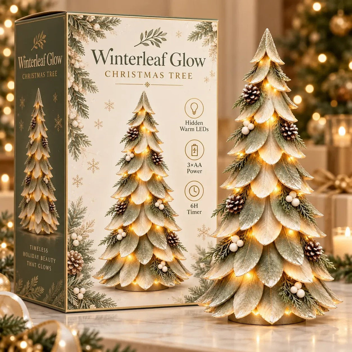 🎄 Last Day 50% OFF OFF ✨-🌿 Winterleaf Glow Christmas Tree🌟