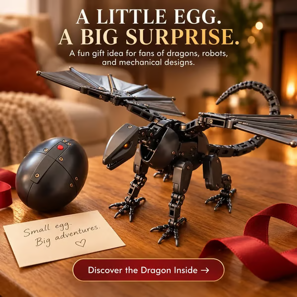 đ„ LAST DAY 49% OFF đ„ đ„đ DragonMorph â Egg to Dragon Transforming Mechanical Toy