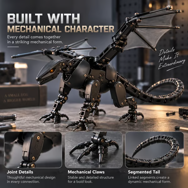 đ„ LAST DAY 49% OFF đ„ đ„đ DragonMorph â Egg to Dragon Transforming Mechanical Toy