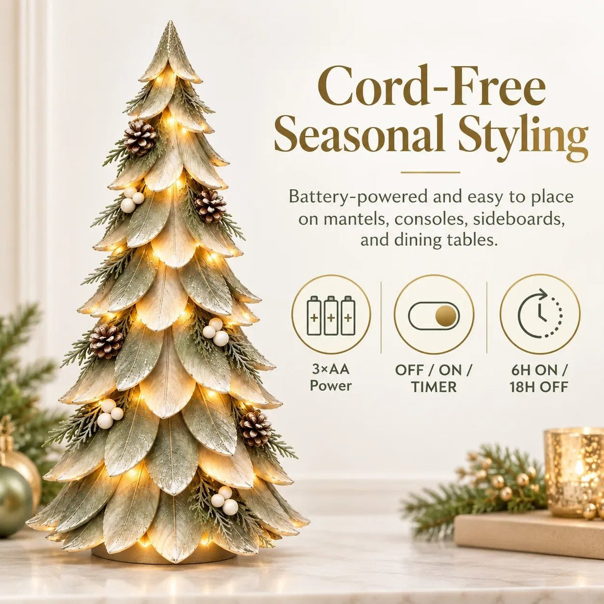 🎄 Last Day 50% OFF OFF ✨-🌿 Winterleaf Glow Christmas Tree🌟