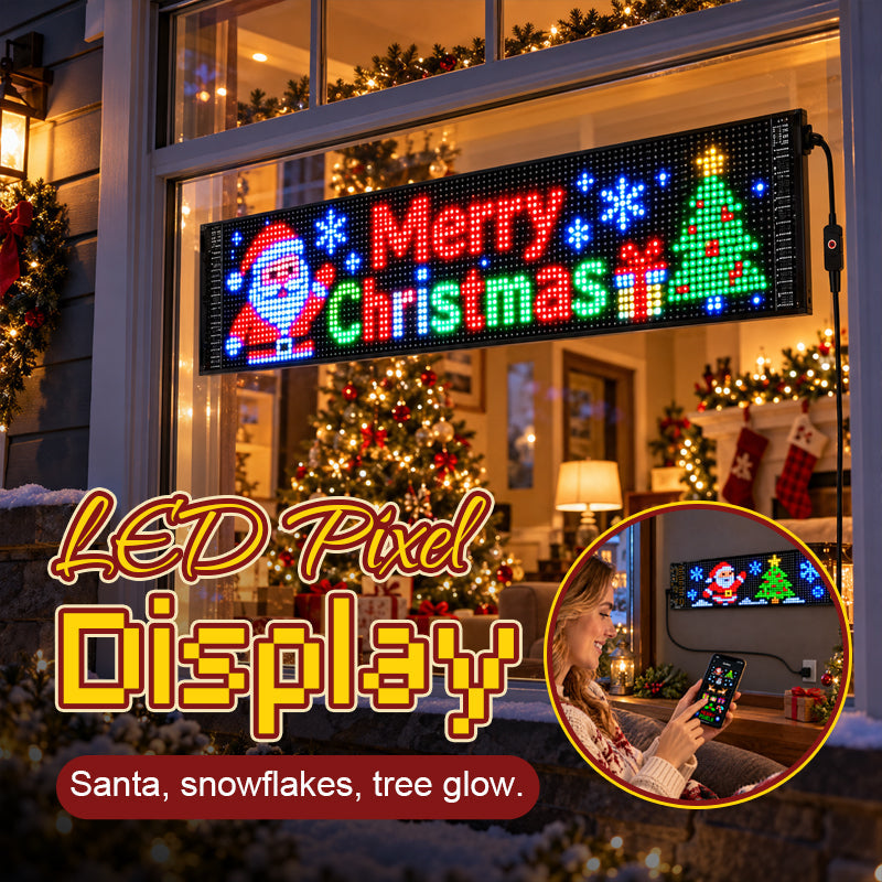 🔥 Last Day 50% OFF✨-Smart App-Controlled Christmas LED Pixel Display