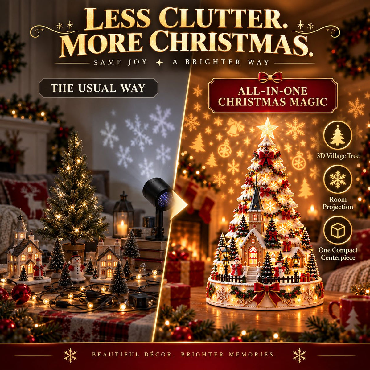 🎄Christmas Village Lightscape Tree-🤩50% OFF