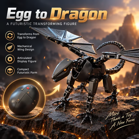 🔥 LAST DAY 49% OFF 🔥 🥚🐉 DragonMorph – Egg to Dragon Transforming Mechanical Toy