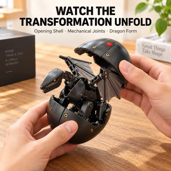 🔥 LAST DAY 49% OFF 🔥 🥚🐉 DragonMorph – Egg to Dragon Transforming Mechanical Toy