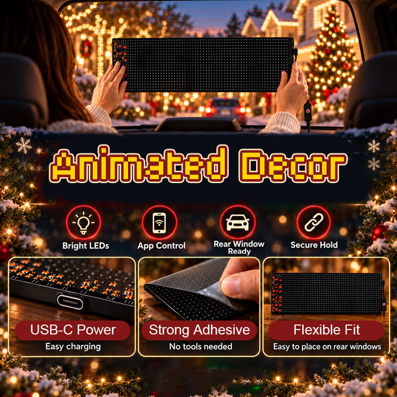 🔥 Last Day 50% OFF✨-Smart App-Controlled Christmas LED Pixel Display