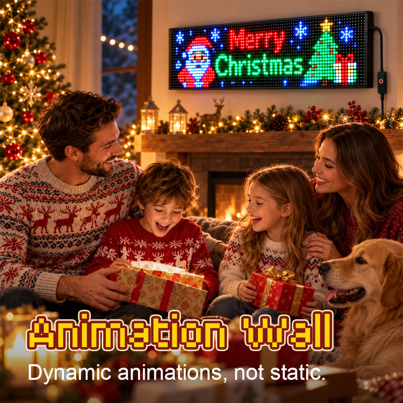 🔥 Last Day 50% OFF✨-Smart App-Controlled Christmas LED Pixel Display