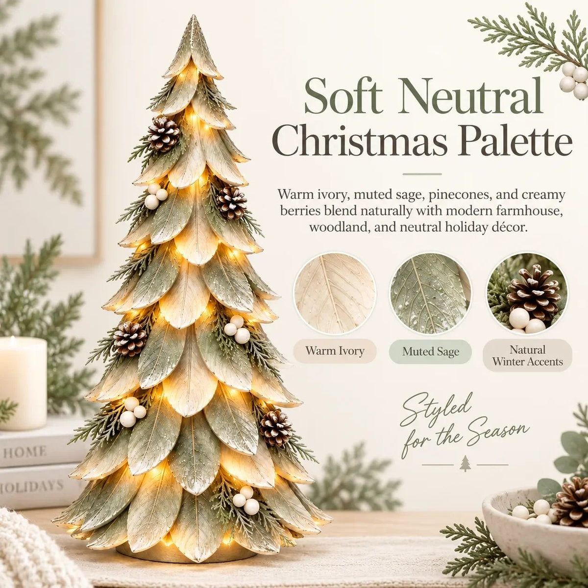 🎄 Last Day 50% OFF OFF ✨-🌿 Winterleaf Glow Christmas Tree🌟