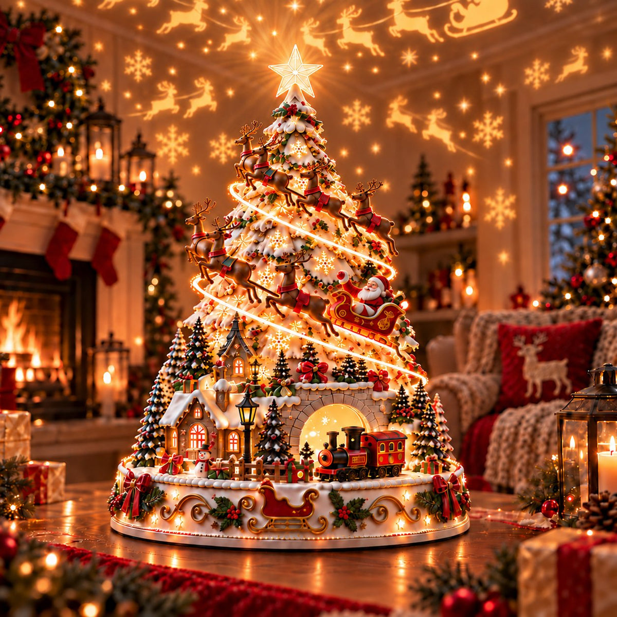 🎄Christmas Village Lightscape Tree-🤩50% OFF